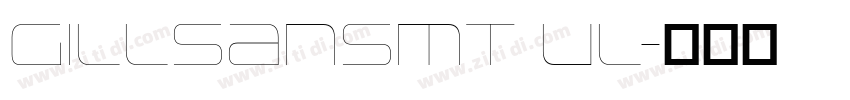 gillsansmt ul字体转换